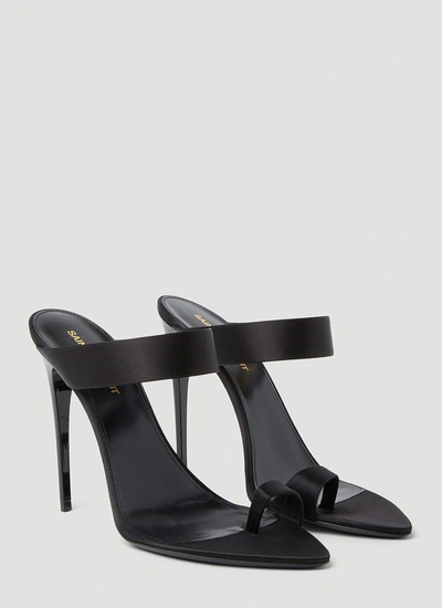 Shop Saint Laurent Women Martha High Heel Mules In Black