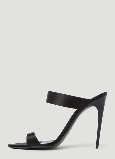 Shop Saint Laurent Women Martha High Heel Mules In Black