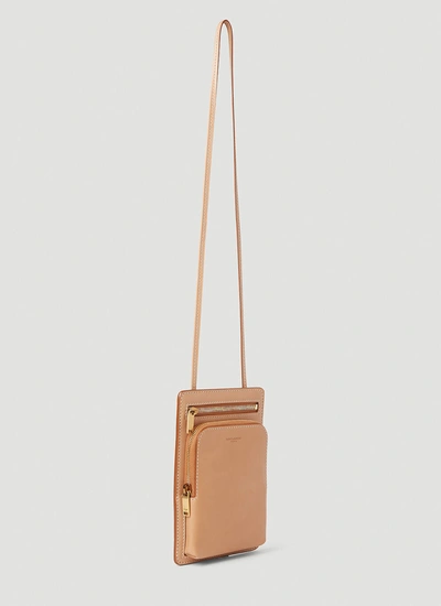 Shop Saint Laurent Women Pouch Crossbody Bag In Cream