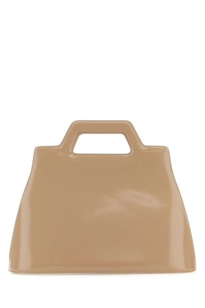 Ferragamo Salvatore  Women Skin Pink Leather Wanda M Handbag In Pink