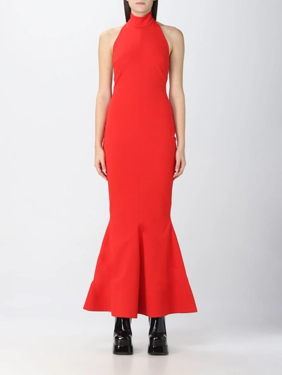 Shop Solace London Dress Woman Red Woman