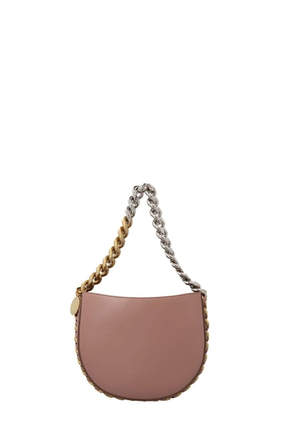 Shop Stella Mccartney Women Frayme Small Shoulder Bag In Pink