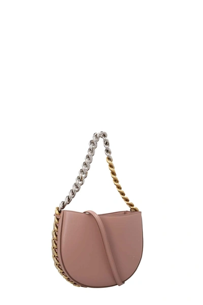 Shop Stella Mccartney Women Frayme Small Shoulder Bag In Pink