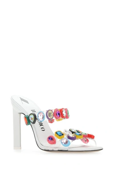 Shop Attico The  Woman Scarpe Con Tacco In Multicolor