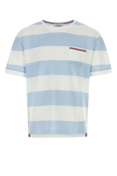 Shop Thom Browne Man Embroidered Piquet Oversize T-shirt In Multicolor