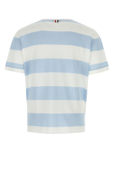 Shop Thom Browne Man Embroidered Piquet Oversize T-shirt In Multicolor