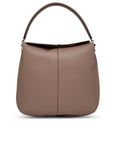 Shop Tod's Woman  Hobo Bare Leather Bag In Cream