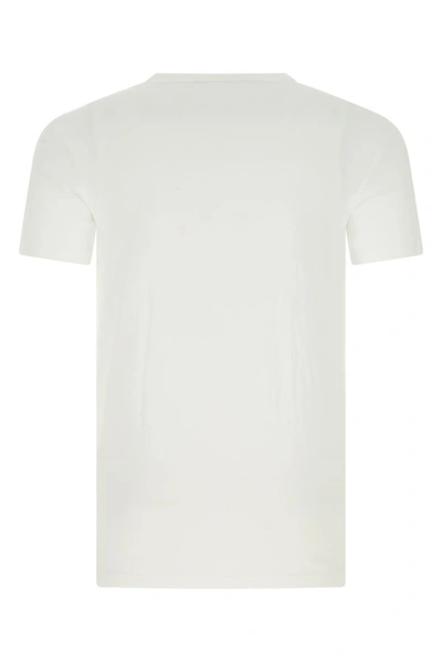 Shop Tom Ford Man White Stretch Cotton T-shirt