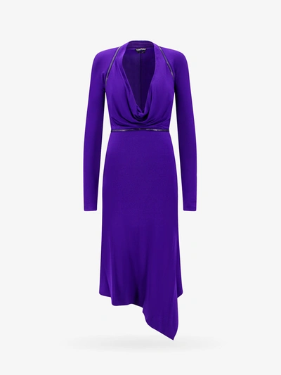 Shop Tom Ford Woman Dress Woman Purple Dresses