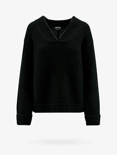 Shop Tom Ford Woman Sweater Woman Black Knitwear