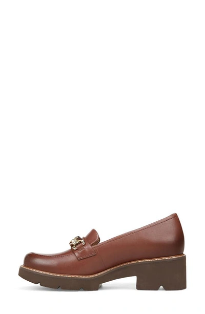 Shop Naturalizer Desi Lug Sole Loafer In Cappuccino Brown Leather