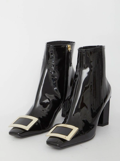 Shop Roger Vivier Belle Vivier Chelsea Boots In Black