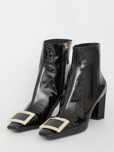 Shop Roger Vivier Belle Vivier Chelsea Boots In Black
