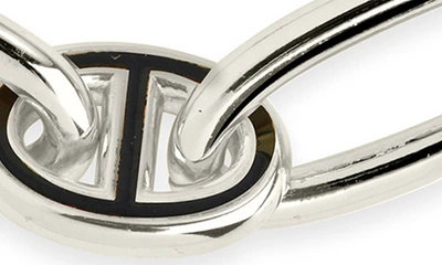 Shop Sterling Forever Kennedy Mariner Link Toggle Bracelet In Silver