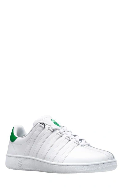 Shop K-swiss Classic Vn Sneaker In White/ Lawn Green