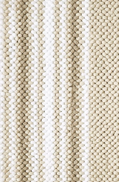 Shop Vcny Home Aiden Stripe Jacquard Runner Bath Rug In Taupe