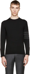 Thom Browne Black Striped Armband Sweater