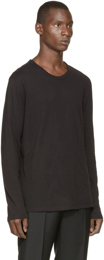 Shop Alexander Wang T Black Long Sleeve T-shirt