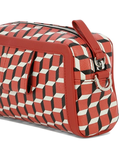 Shop Pierre Hardy "cube Box" Crossbody Bag In Red