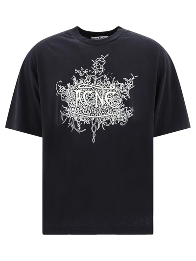 Shop Acne Studios "glow In The Dark" T-shirt In Black