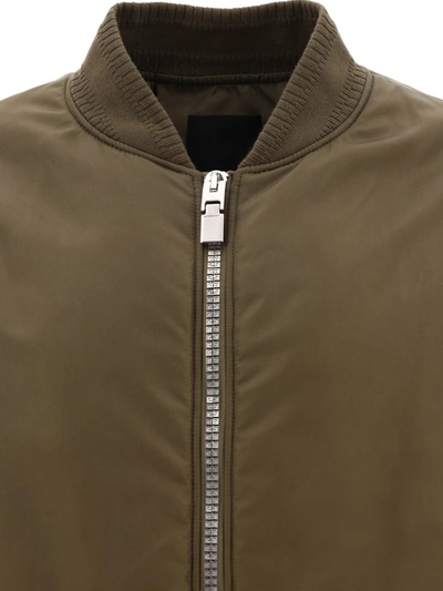 Shop Givenchy Bomber Jacket With Logo In Green