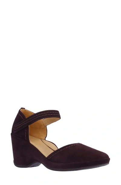 Shop L'amour Des Pieds Orva Wedge Sandal In Chocolate