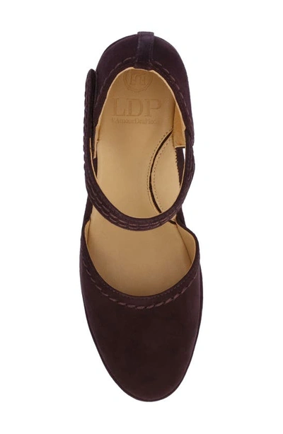 L'amour Des Pieds Orva Wedge Sandal In Chocolate