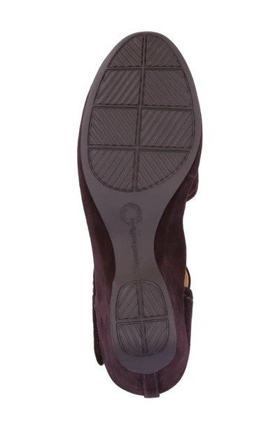 L'amour Des Pieds Orva Wedge Sandal In Chocolate