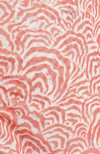Shop Baum Und Pferdgarten Jezelle Abstract Print Long Sleeve Dress In Red Zebra Shell