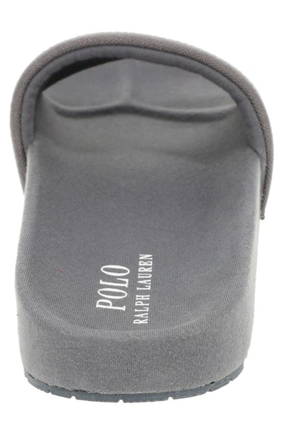 Shop Polo Ralph Lauren Hendrick Slide Sandal In Charcoal