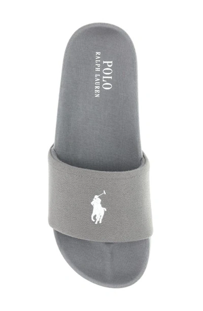 Shop Polo Ralph Lauren Hendrick Slide Sandal In Charcoal