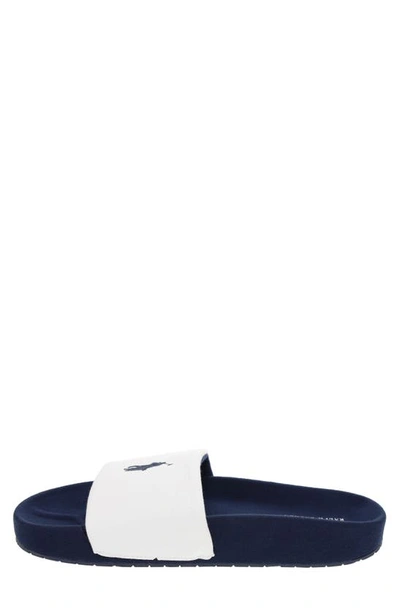 Shop Polo Ralph Lauren Hendrick Slide Sandal In White