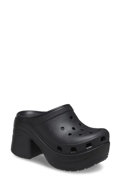 Shop Crocs Siren Platform Clog In Black