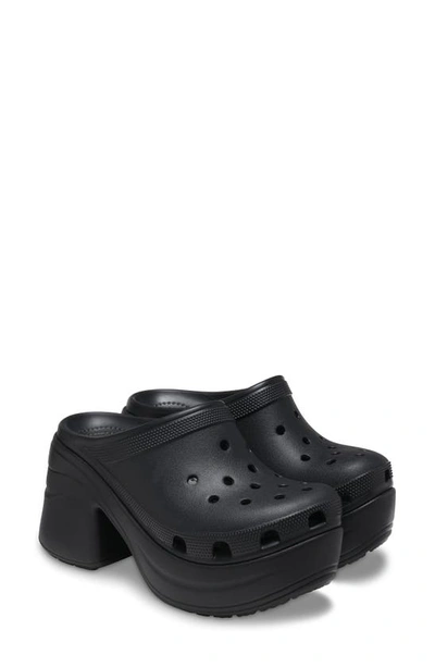 Shop Crocs Siren Platform Clog In Black