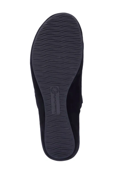L'amour Des Pieds Cady Platform Wedge Mule In Black