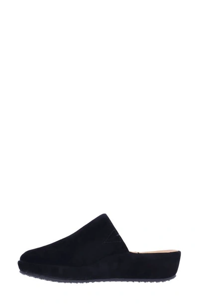 Shop L'amour Des Pieds Cady Platform Wedge Mule In Black