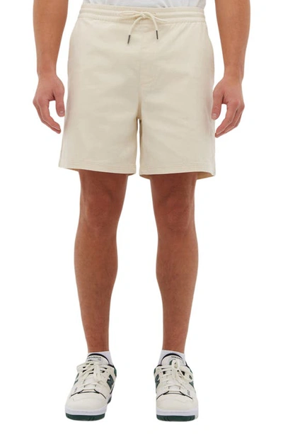 Shop Bench Winser Woven Drawstring Shorts In White Asparagus