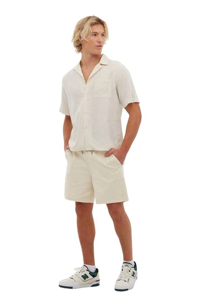 Shop Bench Winser Woven Drawstring Shorts In White Asparagus