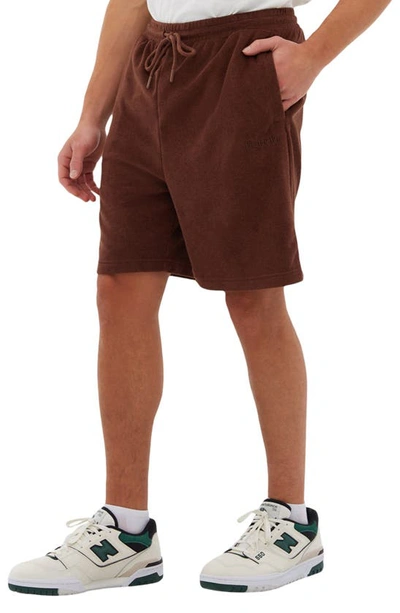 Shop Bench Firbeck Terry Shorts In Shaved Chocolate