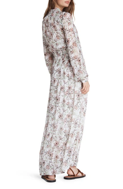 Shop Rag & Bone Calista Floral Long Sleeve Dress In White