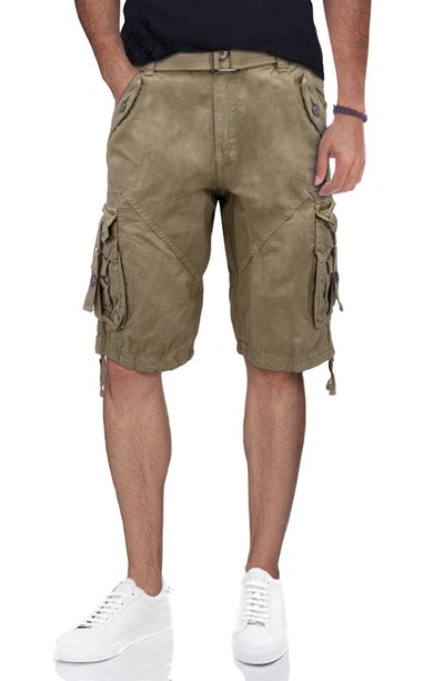 Shop X-ray Xray Belted Cargo Shorts In Stone