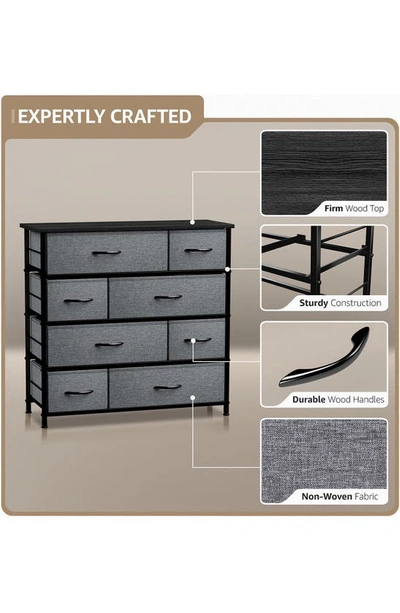Shop Sorbus 8-drawer Chest Dresser In Black