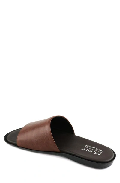 Shop Marc Joseph New York Georgetown Ct Slide Sandal In Brown Grainy