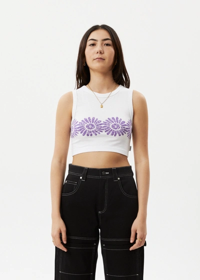 Shop Afends Cropped Singlet In White