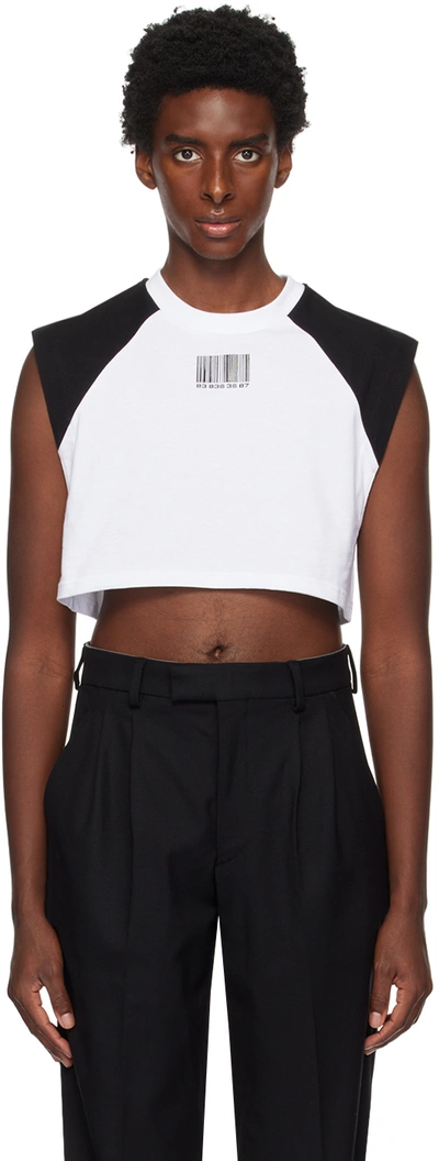 Shop Vtmnts Black & White Colorblock T-shirt