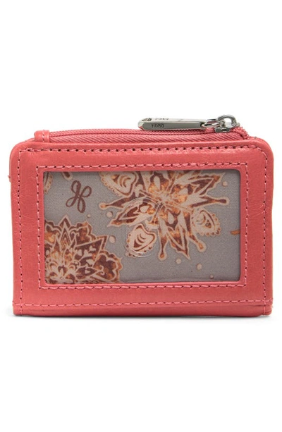 Shop Hobo Val Indexer Leather Card Case In Tea Rose