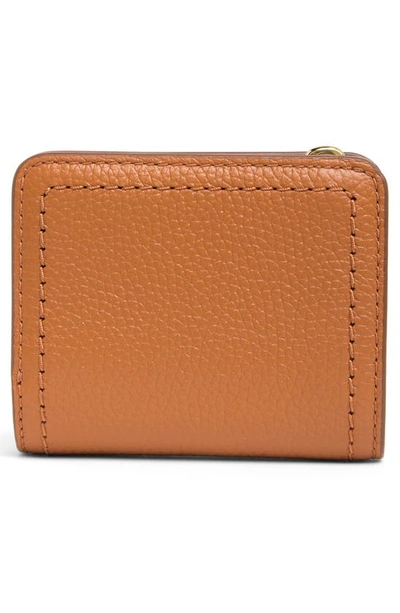 Shop Marc Jacobs Mini Compact Wallet In Smoked Almond