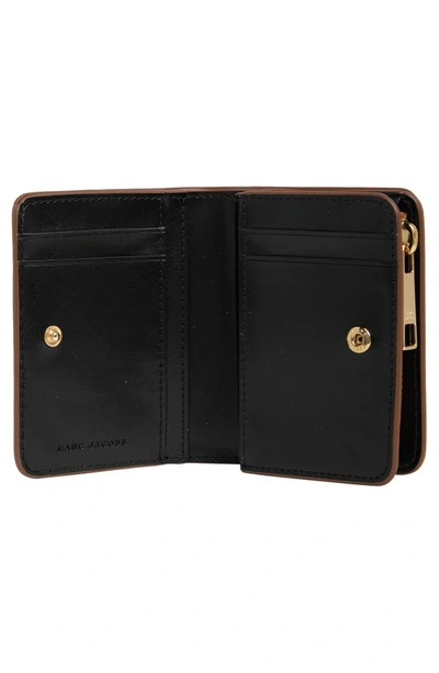 Shop Marc Jacobs Mini Compact Wallet In Smoked Almond