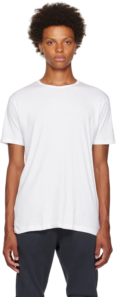 Shop Sunspel White Underwear T-shirt In Whaa White