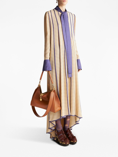 Etro Women's Vela Leather Shoulder Bag In Brown
